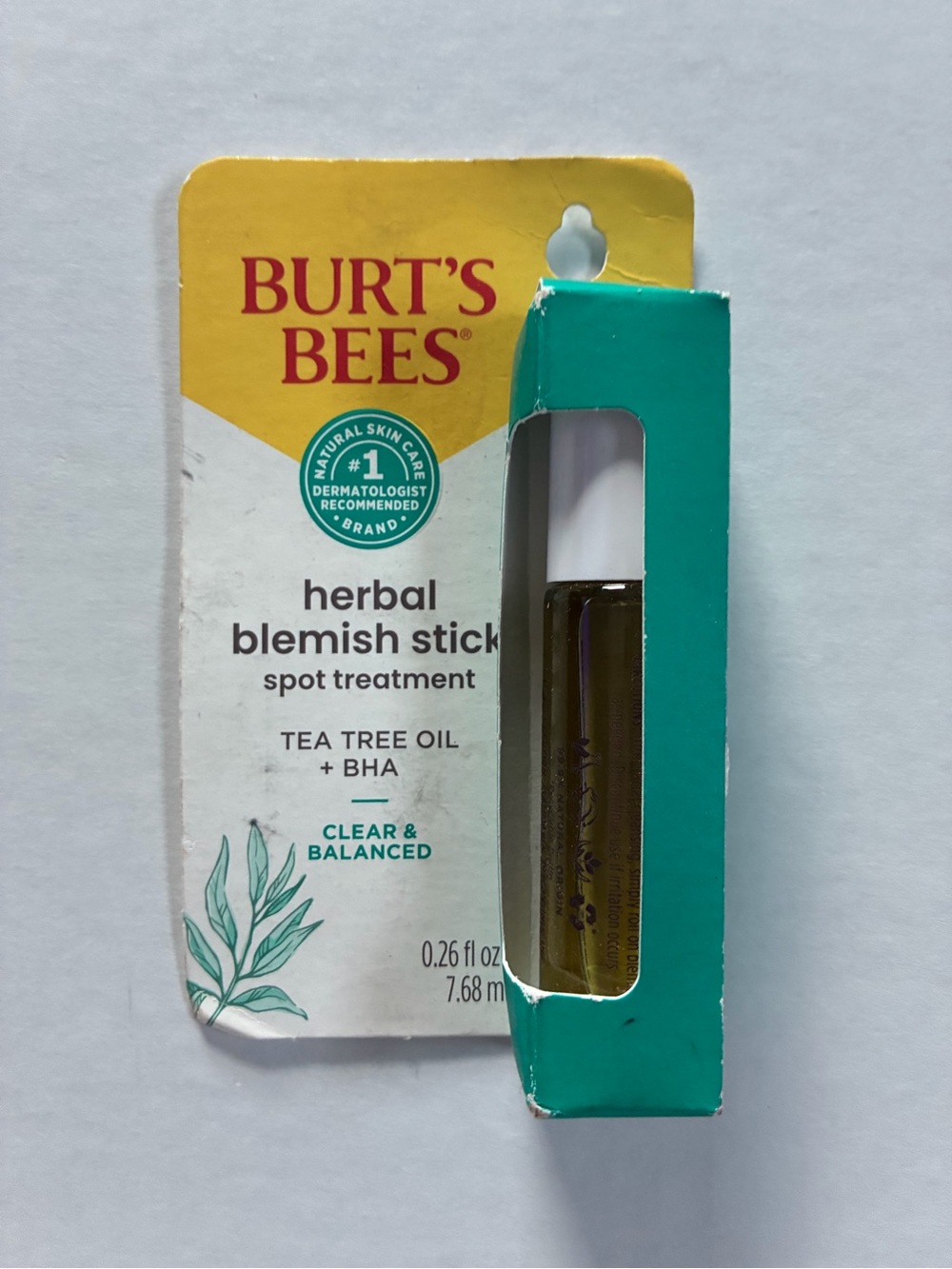 Burt's Bees Herbal Blemish Stick - Yellow & Teal